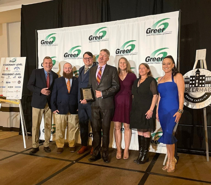 The Frugal Foodie staff at awards banquet